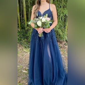 Dave & Jonny, Navy formal dress size 3/4